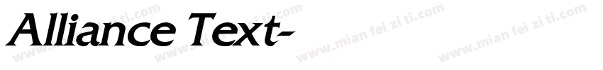Alliance Text字体转换